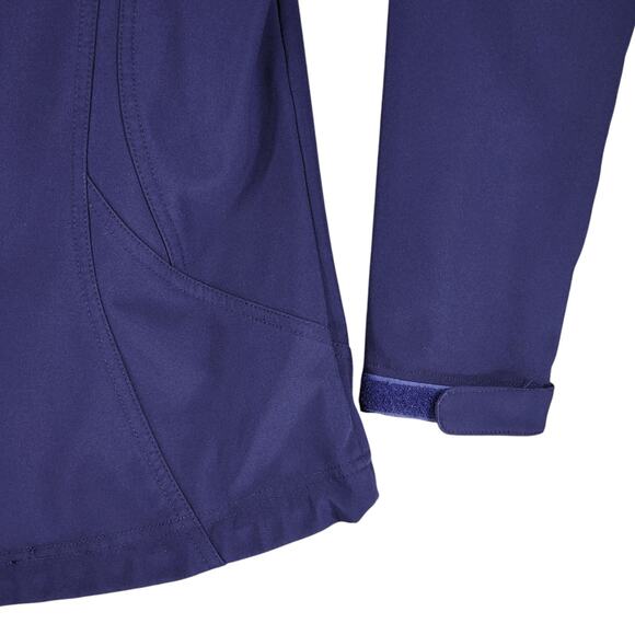 Double Diamond M Softshell Jacket Womens Fleece Lined Purple Zip Pockets‎ Bungee - Picture 13 of 13